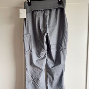 Jaanuu flare/wide leg grey scrub pants